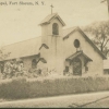 <p><strong>Mission</strong>: Chapel (Building 108; built 1909), view southwest, ca. 1917.</p>