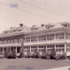 <p>Quartermaster Corps photograph of the south and east facades of the Hospital (Building 46) looking northwest, taken in 1940.</p>