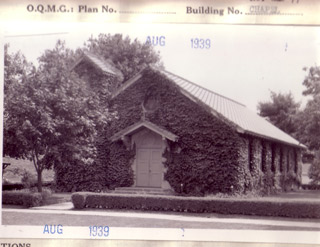 The Post Chapel (also called the Chapel of St. Sebastian) in 1939.